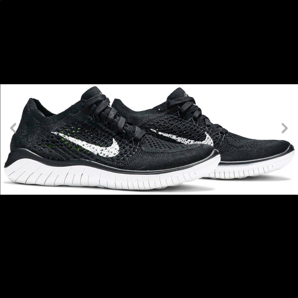 Nike Free RN Flyknit 2018 'Black' Women’s - Picture 2 of 6